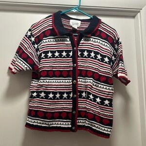 Vintage Christopher & Banks Sweater Shirt Fourth of July